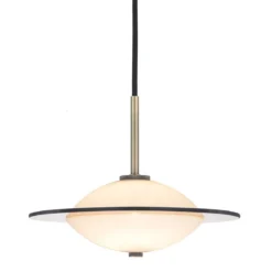 Halo Design 743599 Pendelleuchte Orbit G9 opal messing 24cm