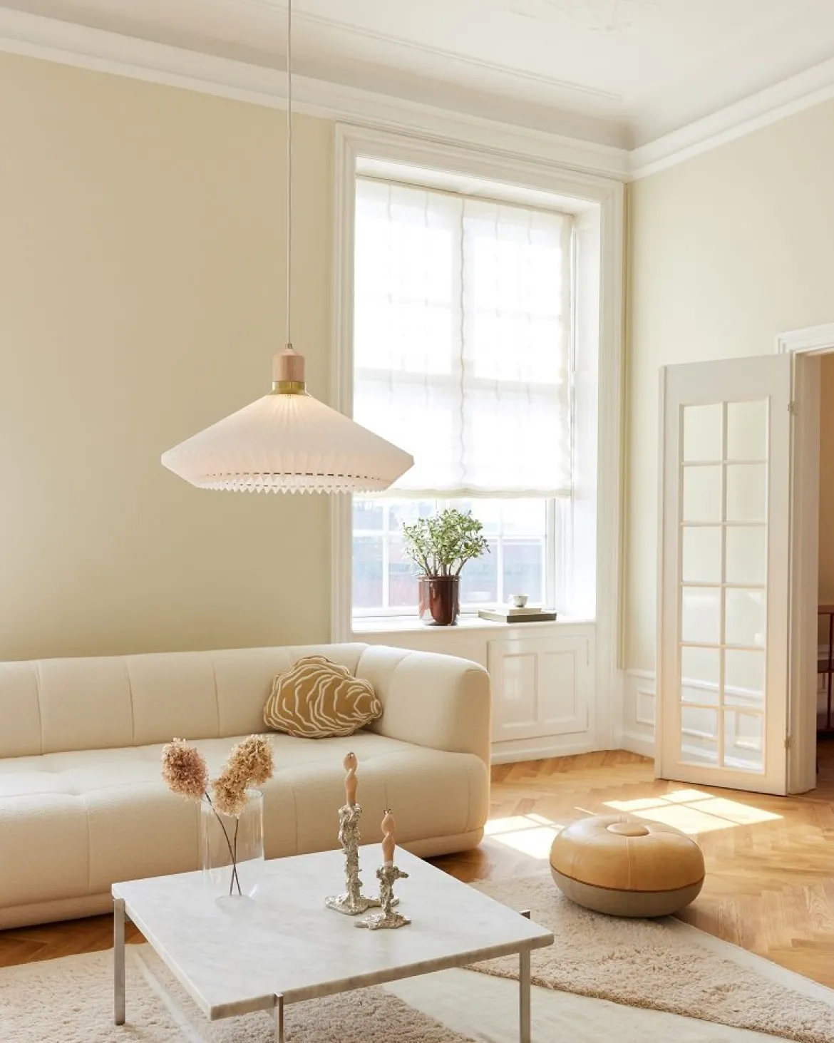 Halo Design 744268 Pendelleuchte Paris 56cm weiß