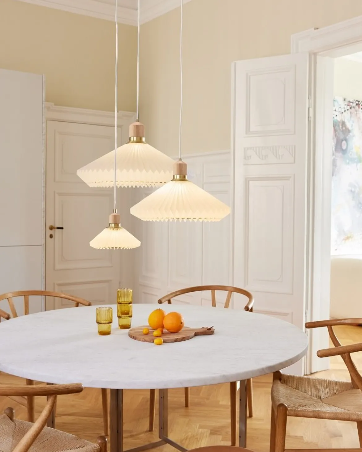Halo Design 744169 Pendelleuchte Paris 40cm weiß