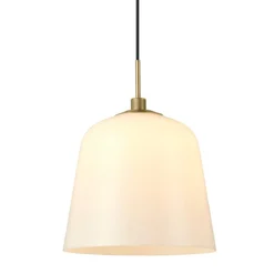Halo Design 745203 Pendelleuchte Room 49 antikes messing opal 30cm