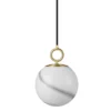 Halo Design 745555 Pendelleuchte Stockholm 18cm Glas marmor grau