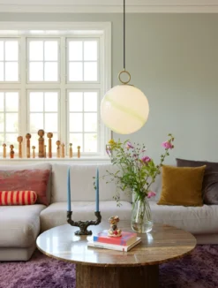 Halo Design 745661 Pendelleuchte Stockholm 30cm Glas marmor grün
