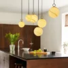Halo Design 745593 Pendelleuchte Stockholm 24cm Glas marmor grau