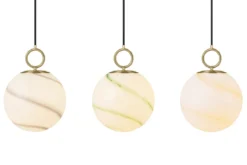 Halo Design 745616 Pendelleuchte Stockholm 24cm Glas marmor grün