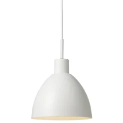 Halo Design 747320 Rock Pendelleuchte Weiß mit Messing 20cm