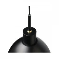 Halo Design 747337 Rock Pendelleuchte Schwarz mit Messing 20cm