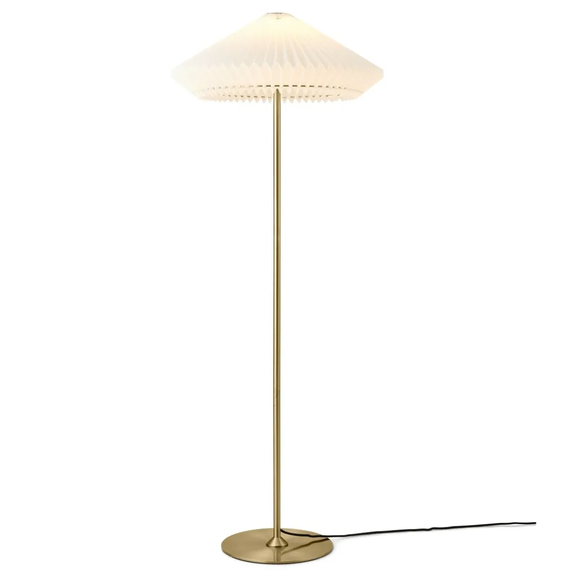 Halo Design 745050 Stehleuchte Paris antikes messing weiß E27