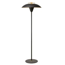 Halo Design 748976 Stehleuchte Stepp Schwarz antik messing 140cm