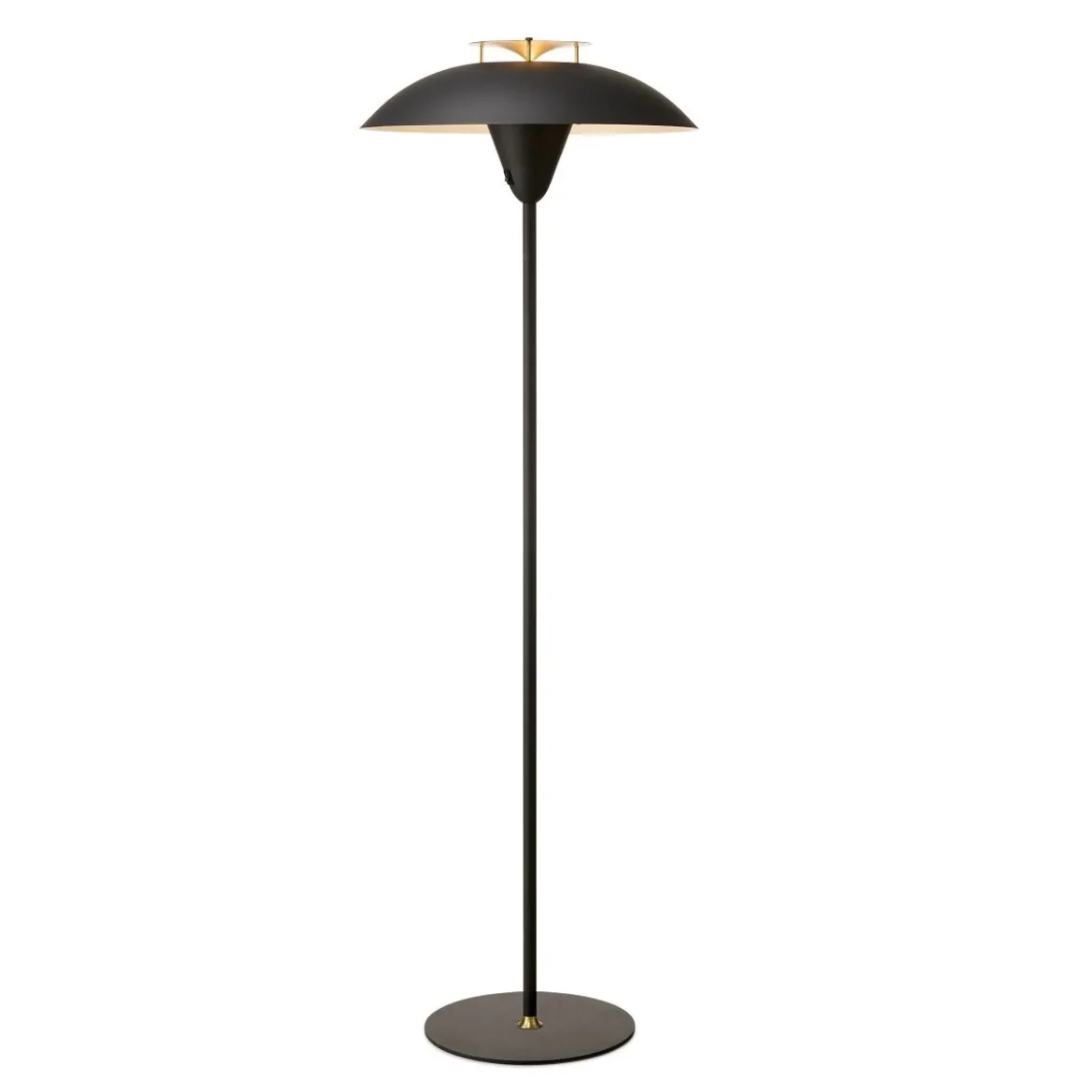 Halo Design 748976 Stehleuchte Stepp Schwarz antik messing 140cm
