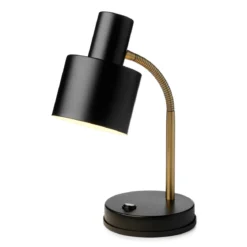 Halo Design 746927 Vogue Tischleuchte Schwarz Messing E27
