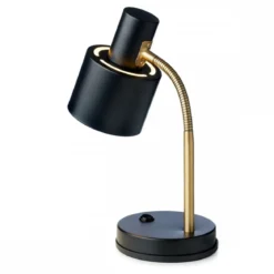 Halo Design 746927 Vogue Tischleuchte Schwarz Messing E27