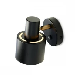 Halo Design 746880 Vogue Wandleuchte schwarz messing E27