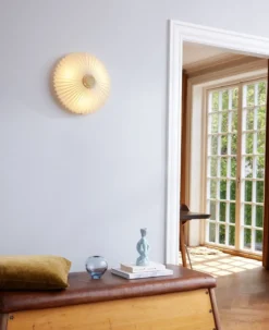 Halo Design 745081 Wand- und Deckenleuchte Paris antikes messing weiß G9