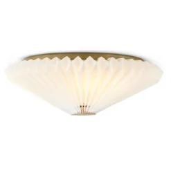 Halo Design 745098 Wand- und Deckenleuchte Paris 50cm weiß messing antik