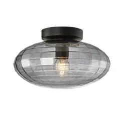 Halo Design 743933 Wand- und Deckenleuchte Mesh 28cm smoke