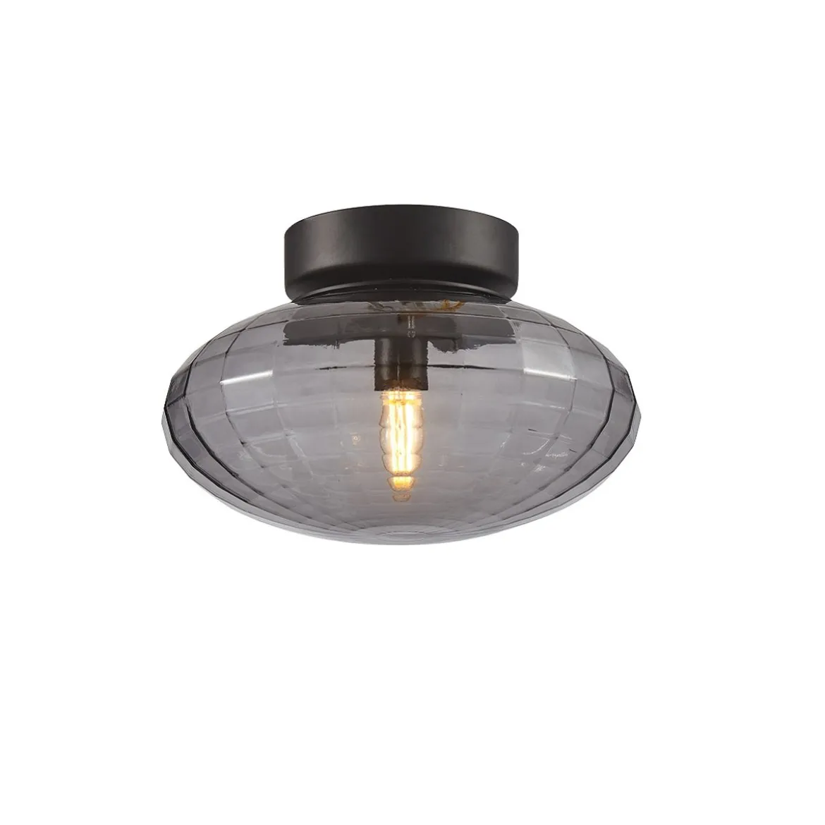 Halo Design 743902 Wand- und Deckenleuchte Mesh 20cm smoke