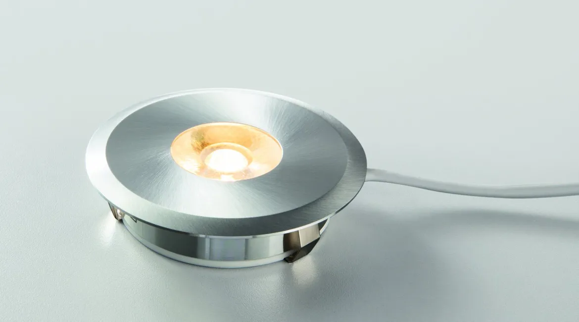 Heitronic 23374 LED Einbaustrahler Austin rund starr Aluminium