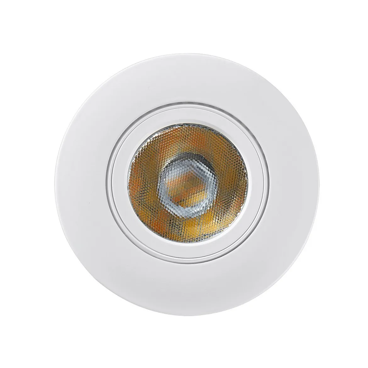 Heitronic 500947 LED Einbaustrahler DL8002 kreisförmig schwenkbar 38° weiss