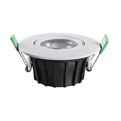 Heitronic 500947 LED Einbaustrahler DL8002 kreisförmig schwenkbar 38° weiss
