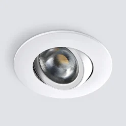 Heitronic 500947 LED Einbaustrahler DL8002 kreisförmig schwenkbar 38° weiss