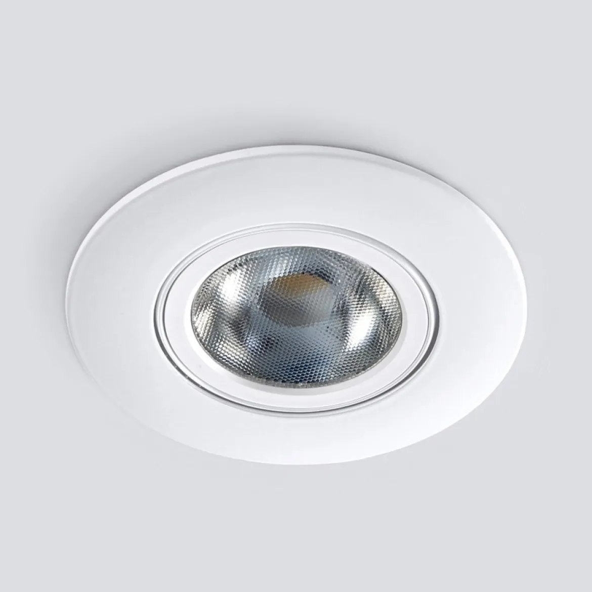 Heitronic 500947 LED Einbaustrahler DL8002 kreisförmig schwenkbar 38° weiss