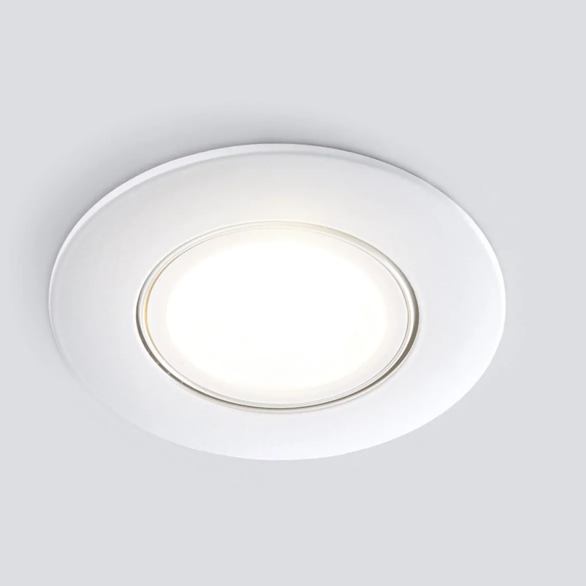 Heitronic 500947 LED Einbaustrahler DL8002 kreisförmig schwenkbar 38° weiss