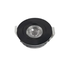 Heitronic 500953 LED Einbaustrahler schwarz rund schwenkbar dimm-to-warm