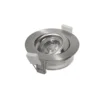 Heitronic 500954 LED Einbaustrahler nickel matt rund schwenkbar IP44 dim-to-warm