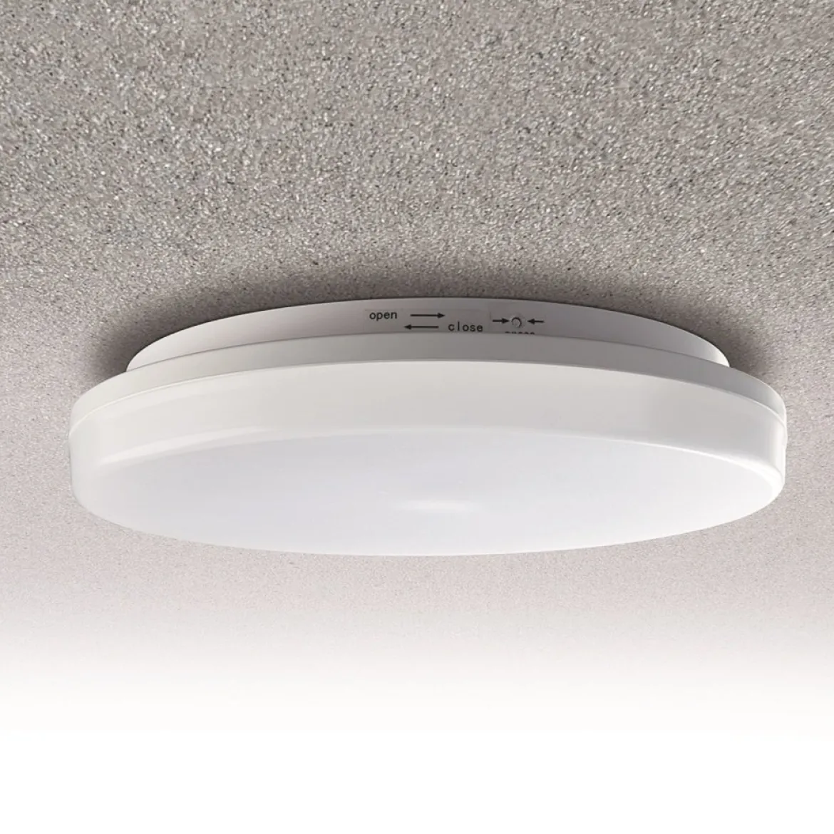 Heitronic 500575 LED Wand- und Deckenleuchte Pronto rund 280mm weiß 3000K