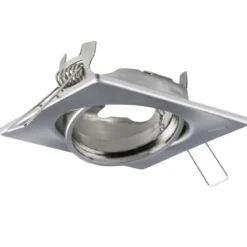 Heitronic Nr. 23554-HE Einbaustrahler DL6802 Eckig edelstahl