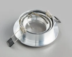 Heitronic Nr. 500591-HE Einbaustrahler DL7801 Rund Alu gebürstet 78mm GU10