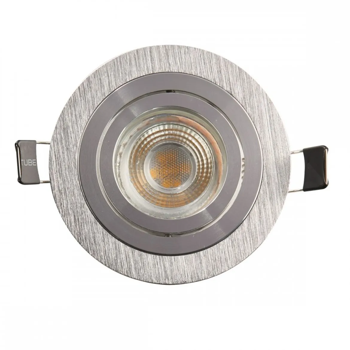 Heitronic Nr. 500591-HE Einbaustrahler DL7801 Rund Alu gebürstet 78mm GU10