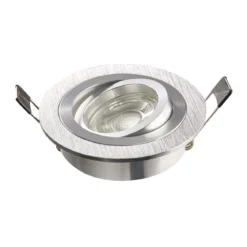 Heitronic Nr. 500591-HE Einbaustrahler DL7801 Rund Alu gebürstet 78mm GU10