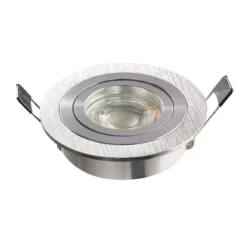 Heitronic Nr. 500591-HE Einbaustrahler DL7801 Rund Alu gebürstet 78mm GU10