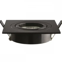 Heitronic Nr. 500596-HE Einbaustrahler DL7801 Eckig schwarz GU10 78mm