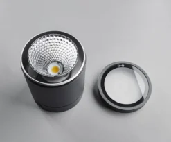 Heitronic Nr. 500058-HE LED Deckenleuchte Negro dimmbar anthrazit 3000K IP65