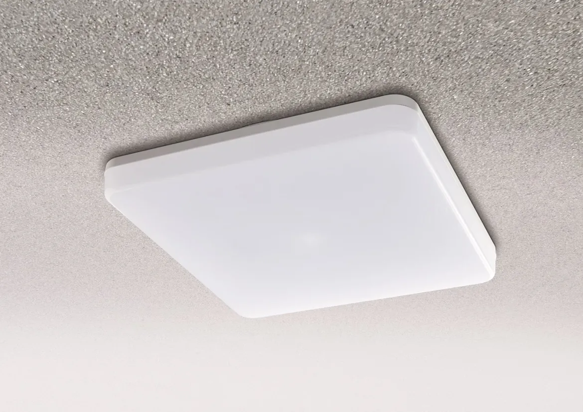 Heitronic Nr. 500640-HE LED Wand- und Deckenleuchte Pronto eckig weiß 3000K IP54