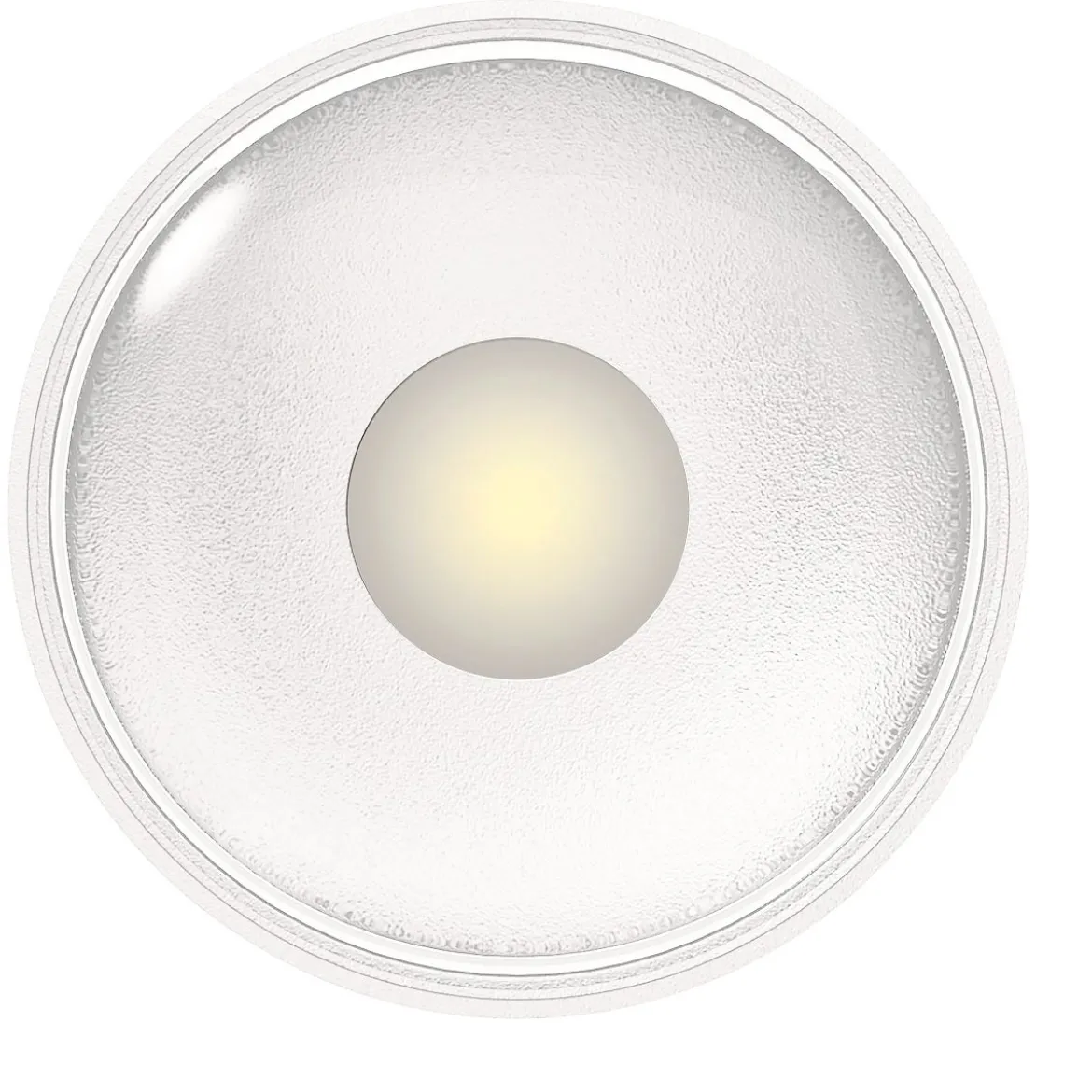 Heitronic Nr. 500636-HE LED Wand- und Deckenleuchte Griona rund weiß IP65 3000K 11cm