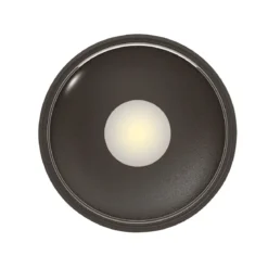 Heitronic Nr. 500635-HE LED Wand- und Deckenleuchte Griona rund schwarz 3000K IP65 11cm