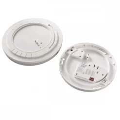 Heitronic Nr. 500639-HE LED Wand- und Deckenleuchte Pronto PIR rund weiß 33cm IP54 3000K
