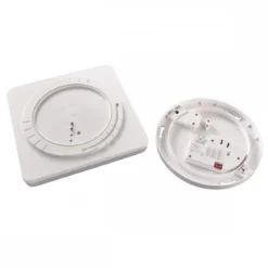 Heitronic Nr. 500641-HE LED Wand- und Deckenleuchte Pronto PIR eckig weiß 3000K IP54