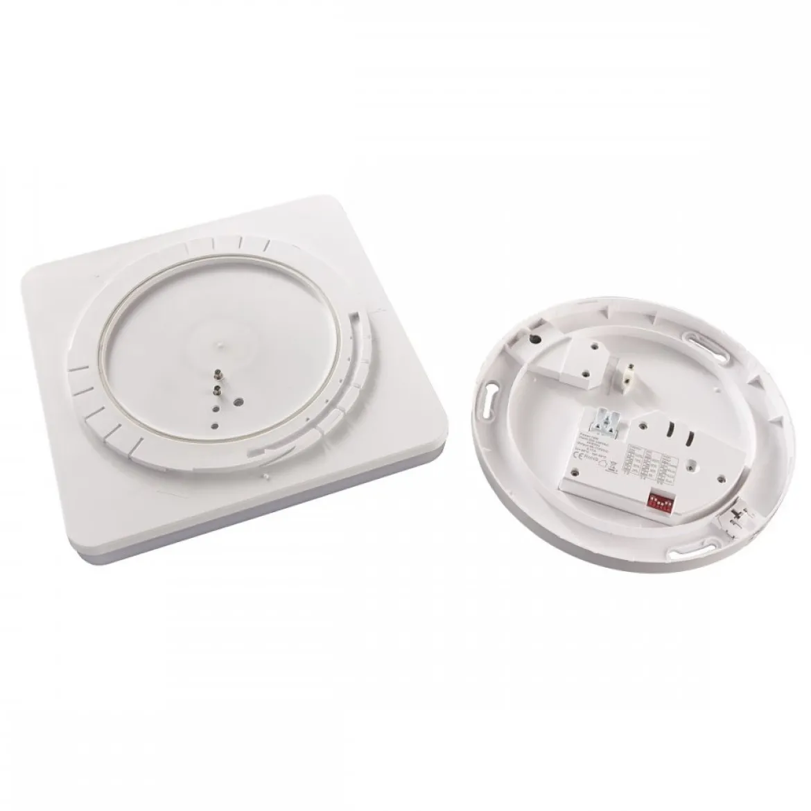 Heitronic Nr. 500641-HE LED Wand- und Deckenleuchte Pronto PIR eckig weiß 3000K IP54