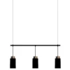 Herstal Leuchten Pendelleuchte Edge Trio Schwarz Bronze E27