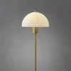 Herstal Leuchten Tischleuchte VIENDA messing opal