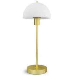 Herstal Leuchten Tischleuchte VIENDA messing opal