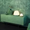 Herstal Leuchten Tischleuchte Bloom L Silber Opal E27