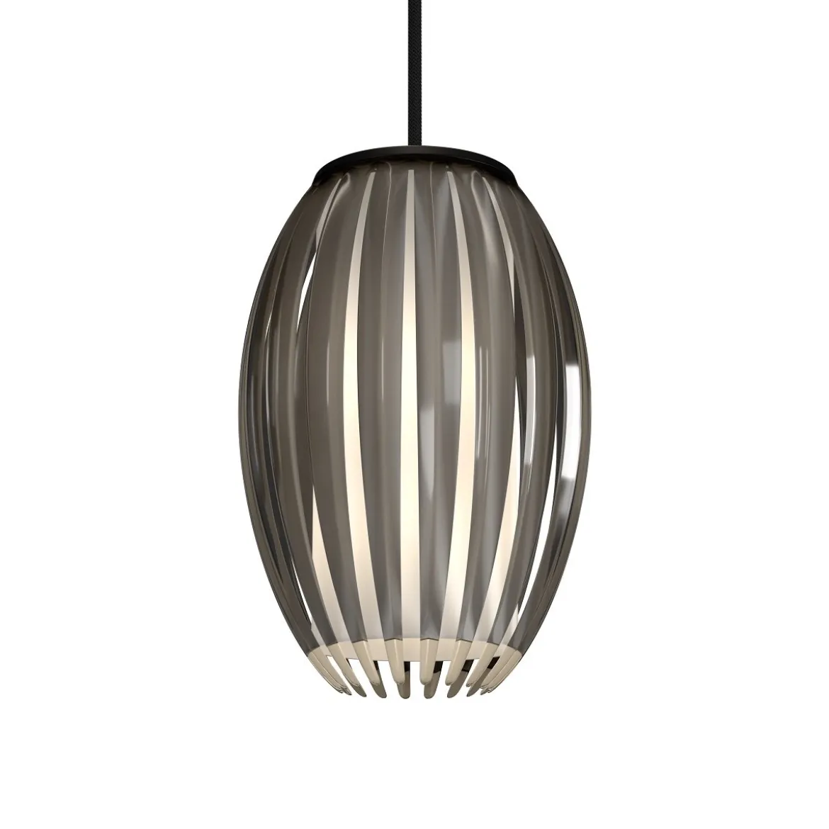 Herstal Tentacle S Pendelleuchte schwarz rauchfarben G9