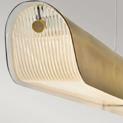 Hinkley Arco Linear LED-Pendelleuchte Messing
