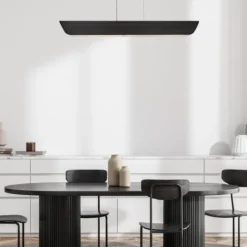 Hinkley Arco Linear LED-Pendelleuchte Schwarzoxid