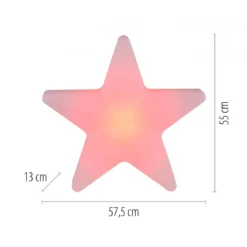 JUST LIGHT 19291-16 AKKU STAR AKKU-Leuchte weiss RGBW-Farbwechsel